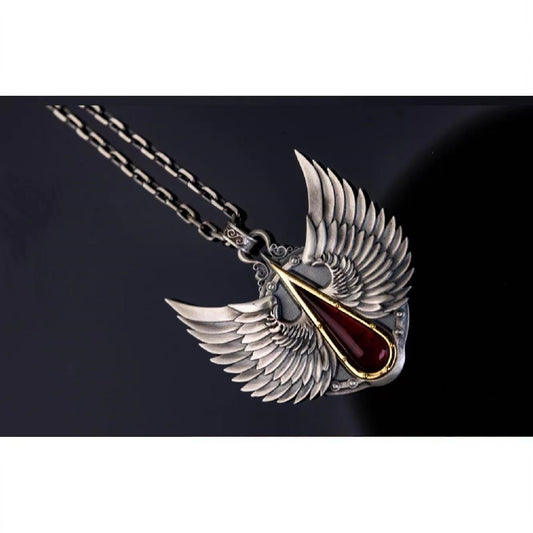 Divine Wings Essence - The Nevermore Gothic Pendant Necklace