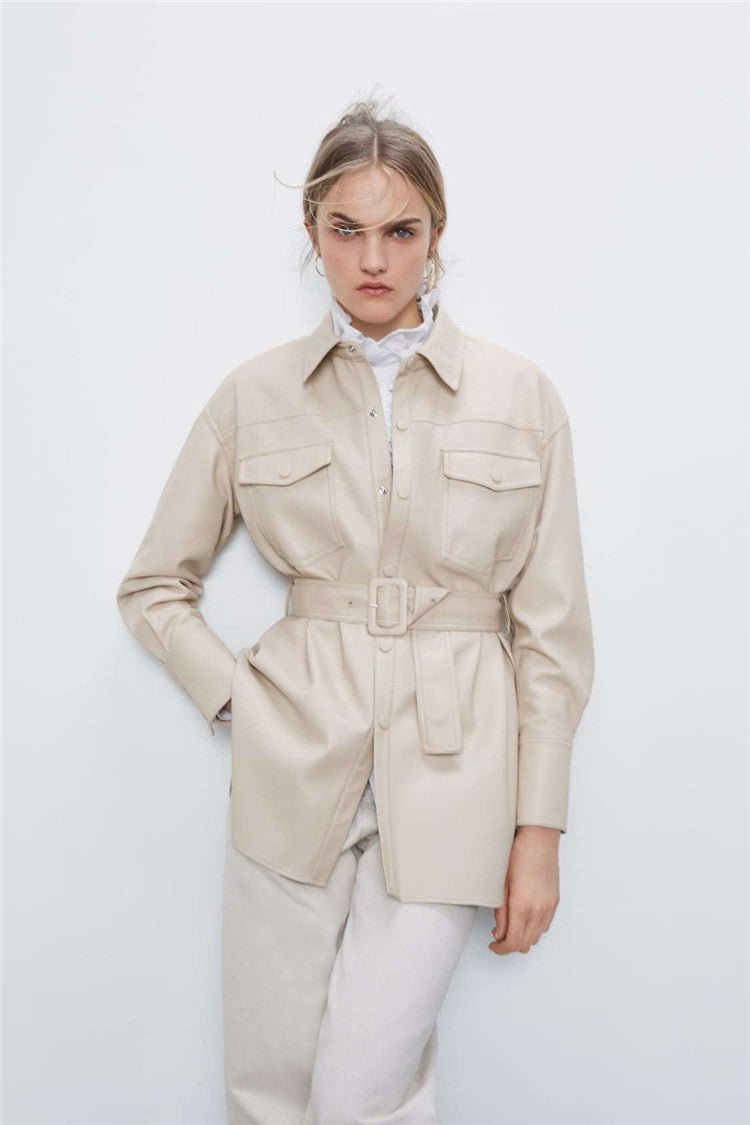 Dorie Chic - The Nevermore Women's Leather Coat – Unique Fashion for Women by Nevermore Lifestyle & Tech | L Black