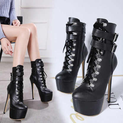 Dreadmoor – Gothic Stiletto Boots by The Nevermore – Unique Shoes and Boots by Nevermore Lifestyle & Tech | 35 Black