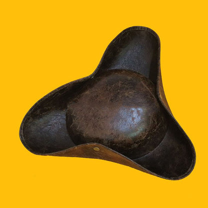 Dred Pirate Edgar - The Nevermore Steampunk Leather Hat – Unique Steampunk Fashion by Nevermore Lifestyle & Tech | Brown