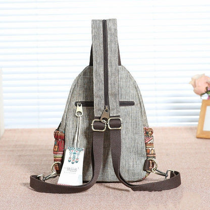 Earthy Elegance - Handwoven Backpack by The Nevermore – Unique Bags by Nevermore Lifestyle & Tech | Brown