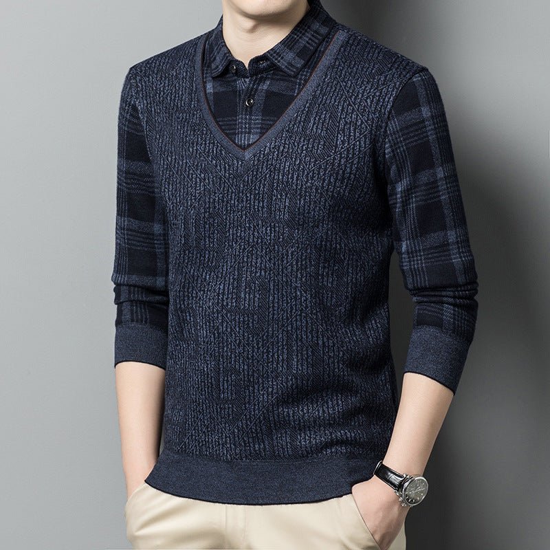 Ebenezer - The Nevermore Pullover for Men – Unique Men's Fashion by Nevermore Lifestyle & Tech | 2XL 88802 Blue Gray