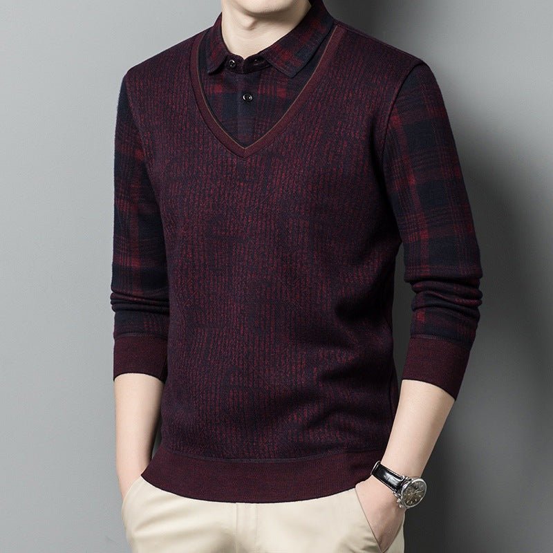 Ebenezer - The Nevermore Pullover for Men – Unique Men's Fashion by Nevermore Lifestyle & Tech | 2XL 88802 Purplish Red