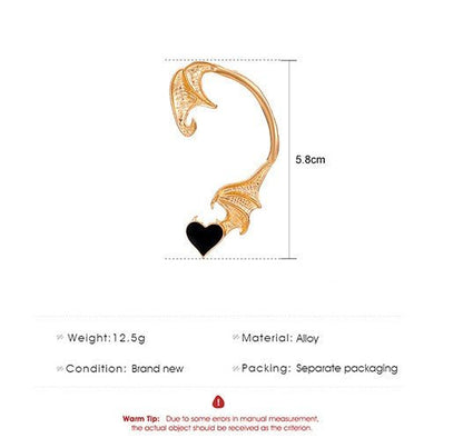 Ebonwind 2 styles - The Nevermore Gothic Ear - wrap Ear - cuff Earring Retro Punk Raven Ear Hanging Single Creative – Unique Gothic Jewelry by Nevermore Lifestyle & Tech | 9 Style