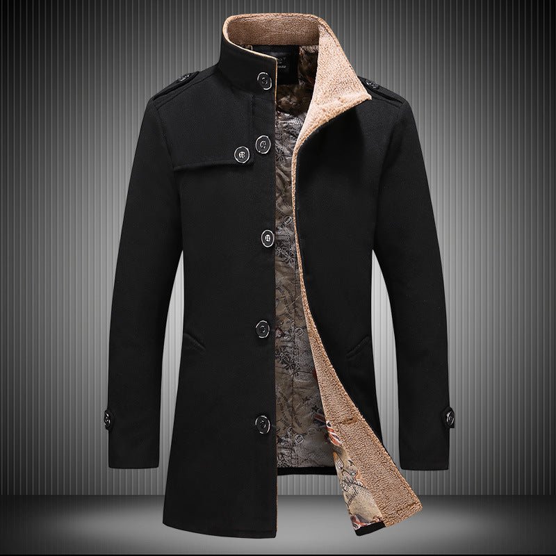 Edge Falcon - The Nevermore Trench Coat for Men – Unique Men's Fashion by Nevermore Lifestyle & Tech | 2XL Black