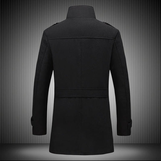 Edge Falcon - The Nevermore Trench Coat for Men – Unique Men's Fashion by Nevermore Lifestyle & Tech | 2XL Black