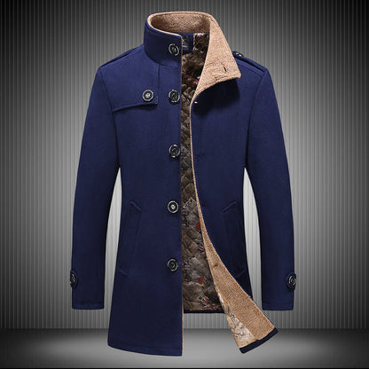 Edge Falcon - The Nevermore Trench Coat for Men – Unique Men's Fashion by Nevermore Lifestyle & Tech | 2XL Navy Blue