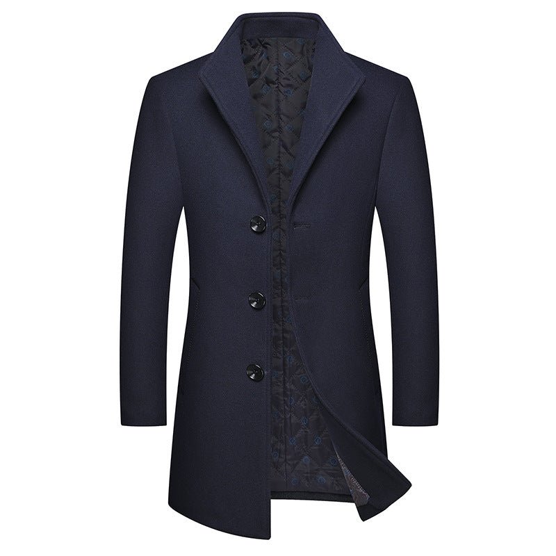 Edge Falcon - The Nevermore Trench Coat for Men – Unique Men's Fashion by Nevermore Lifestyle & Tech | 170. Navy Blue2