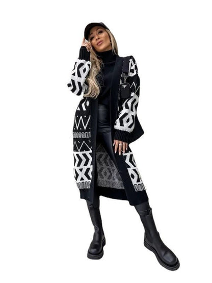 Effortless Elegance - Long Cardigan by The Nevermore – Unique Fashion for Women by Nevermore Lifestyle & Tech | L Light Brown