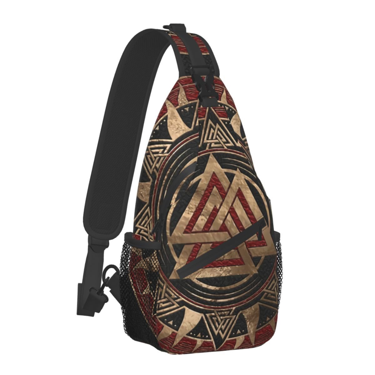 Eldrid - The Nevermore Viking Crossbody Bag Valknut – Unique Bags by Nevermore Lifestyle & Tech | 39x19x9CM ValknutSymbol