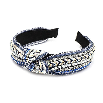 Elegant Blossom - Fabric Headband by The Nevermore – Unique Headbands by Nevermore Lifestyle & Tech | Hair hoop Blue