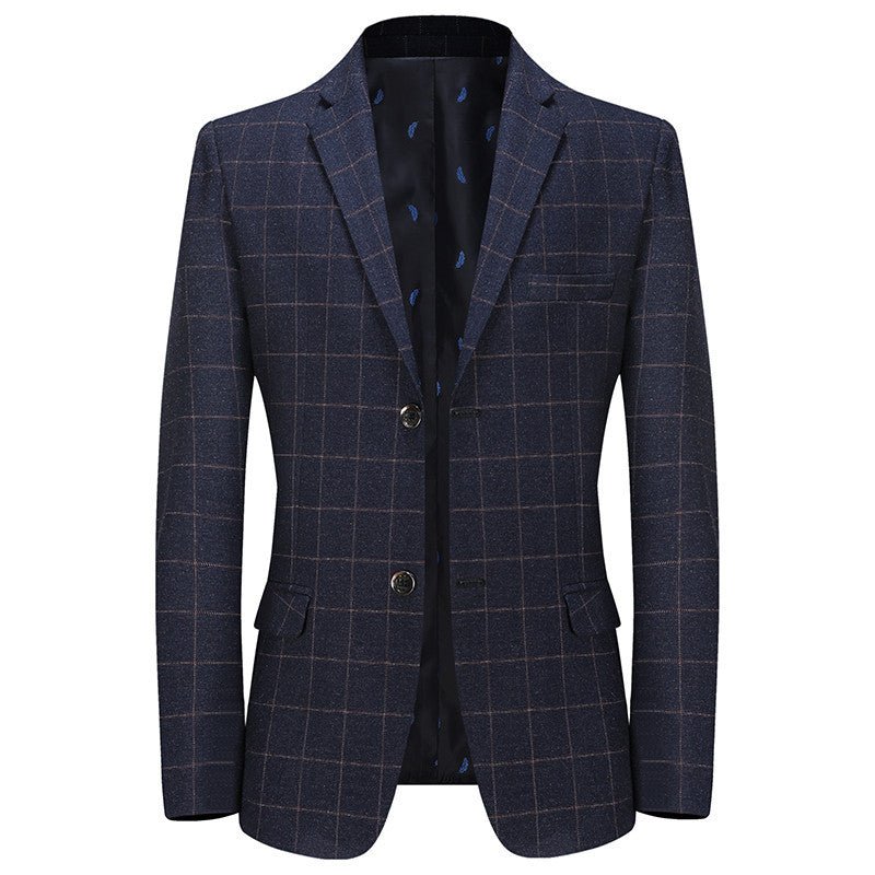 Elliot Brooks – Plaid Men’s Blazer by The Nevermore – Unique Suits by Nevermore Lifestyle & Tech | 2XL185 Blue