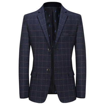 Elliot Brooks – Plaid Men’s Blazer by The Nevermore – Unique Suits by Nevermore Lifestyle & Tech | 2XL185 Blue