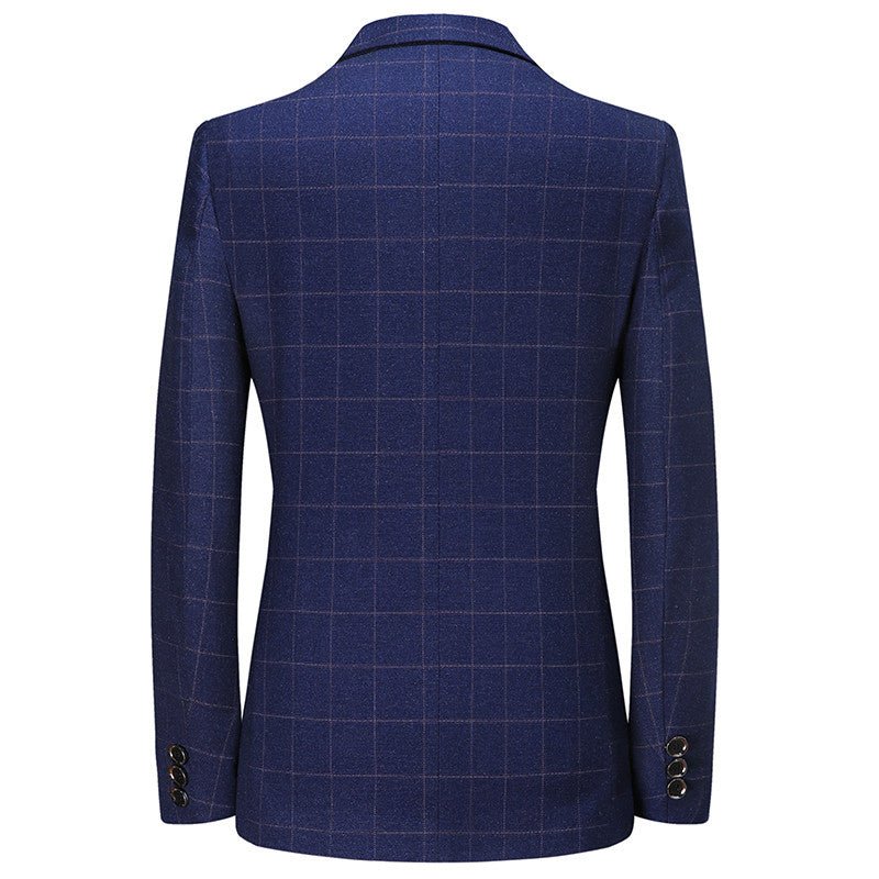 Elliot Brooks – Plaid Men’s Blazer by The Nevermore – Unique Suits by Nevermore Lifestyle & Tech | 2XL185 Blue