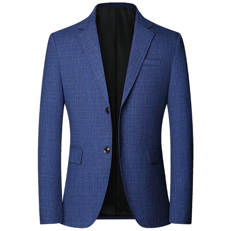 Elliot Brooks – Plaid Men’s Blazer by The Nevermore – Unique Suits by Nevermore Lifestyle & Tech | 2XL185 XZ1712 Blue