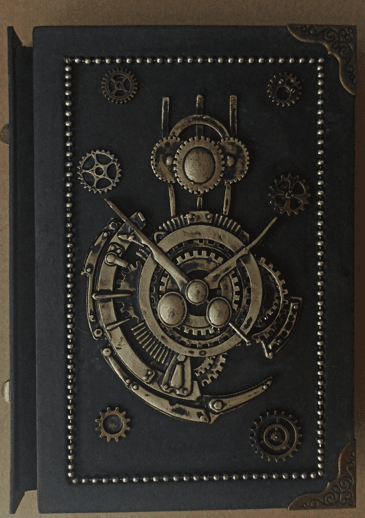 Elvina Sims notebook - The Nevermore Steampunk Gifts – Unique Steampunk Accessories by Nevermore Lifestyle & Tech | Black