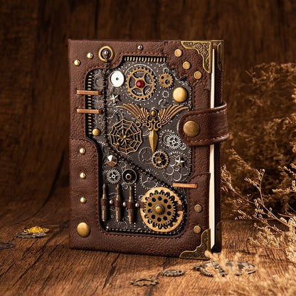 Elvina Sims notebook - The Nevermore Steampunk Gifts – Unique Steampunk Accessories by Nevermore Lifestyle & Tech | Black