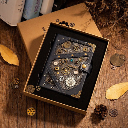 Elvina Sims notebook - The Nevermore Steampunk Gifts – Unique Steampunk Accessories by Nevermore Lifestyle & Tech | Dark Blue