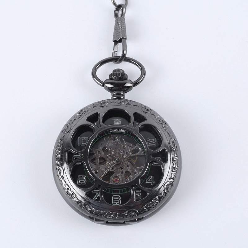Emery Rookwood - The Nevermore Steampunk Pocket Watch for Men – Unique Steampunk Accessories by Nevermore Lifestyle & Tech | Antique Silver
