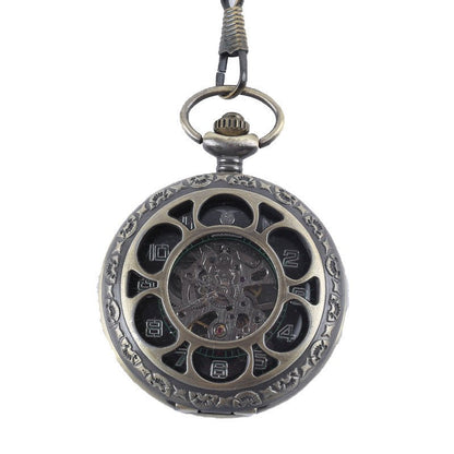 Emery Rookwood - The Nevermore Steampunk Pocket Watch for Men – Unique Steampunk Accessories by Nevermore Lifestyle & Tech | Red ancient