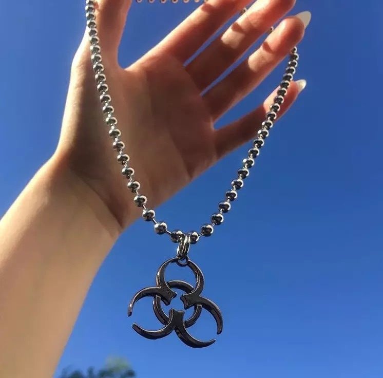 Enigmatic Elegance Necklace - The Nevermore Titanium Steel Pendant