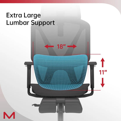 ErgoRest M2 - Premium High-Back Mesh Chair by The Nevermore