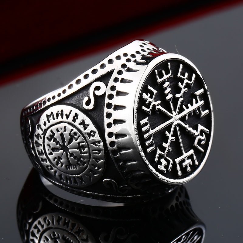 Erik Bloodaxe - The Nevermore Nordic Stainless Steel Ring Viking Alphabet – Unique Jewelry by Nevermore Lifestyle & Tech | 10 B