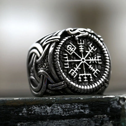 Erik Bloodaxe - The Nevermore Nordic Stainless Steel Ring Viking Alphabet – Unique Jewelry by Nevermore Lifestyle & Tech | 10 D