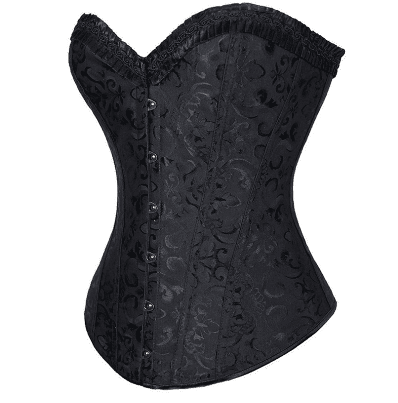 Esmeralda Bloodrose - The Nevermore Gothic Leather Corset for Women – Unique Gothic Fasfion for Women by Nevermore Lifestyle & Tech | L black