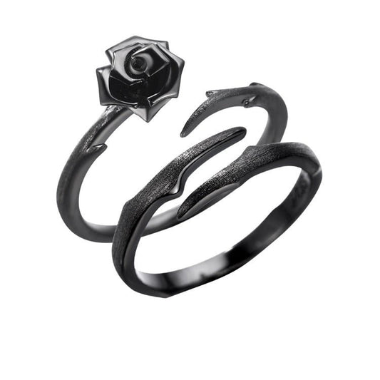 Eternal Thorn & Rose S925 Rings - Gothic Design by The Nevermore