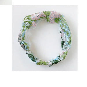 Euphoria - Embroidered Headband by The Nevermore – Unique Headbands by Nevermore Lifestyle & Tech | Blue