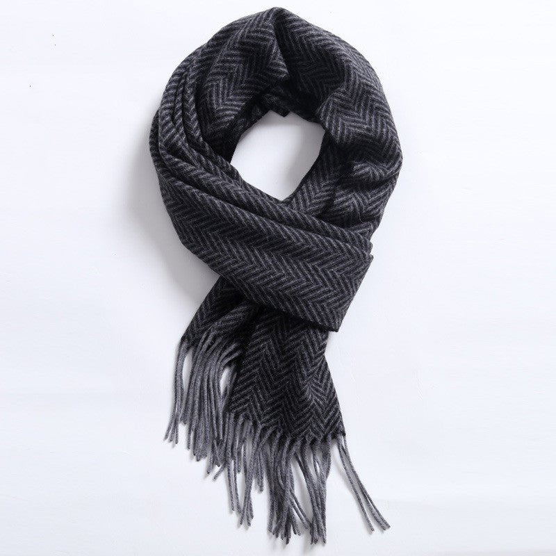Executive Elegance - The Nevermore Business cashmere scarf – Unique Accessories by Nevermore Lifestyle & Tech | Herringbone