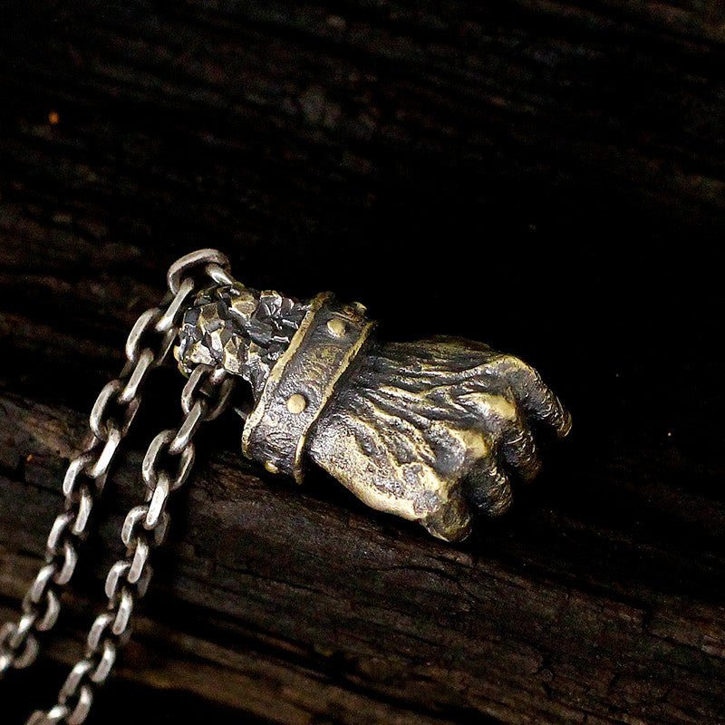 Fearless Fist Gothic Pendant Necklace by The Nevermore
