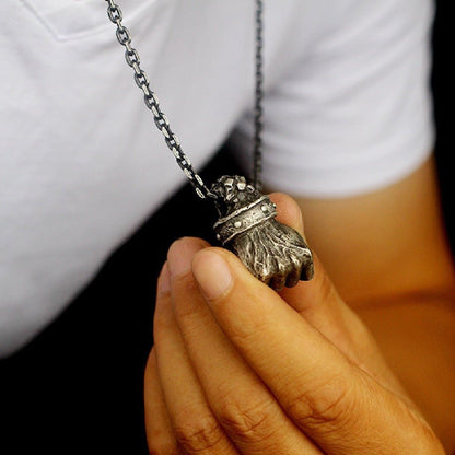 Fearless Fist Gothic Pendant Necklace by The Nevermore