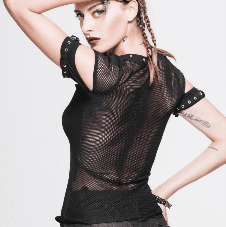 Female Predator - The Nevermore Gothic Tank Top T-Shirt for Women – Unique Gothic Fashion for Women by Nevermore Lifestyle & Tech | L black