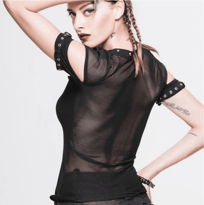 Female Predator - The Nevermore Gothic Tank Top T-Shirt for Women – Unique Gothic Fashion for Women by Nevermore Lifestyle & Tech | L black