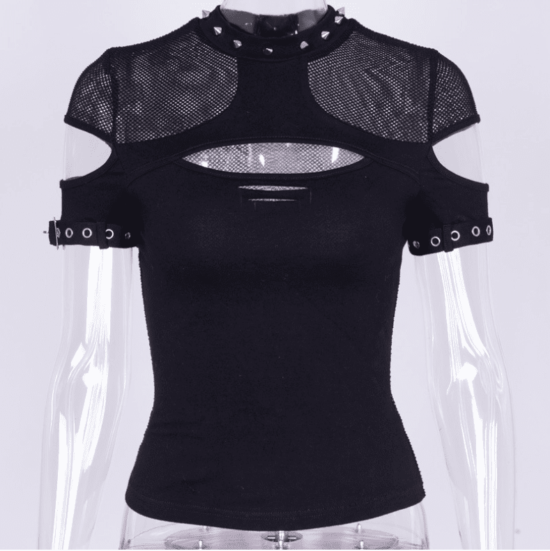 Female Predator - The Nevermore Gothic Tank Top T-Shirt for Women – Unique Gothic Fashion for Women by Nevermore Lifestyle & Tech | L black