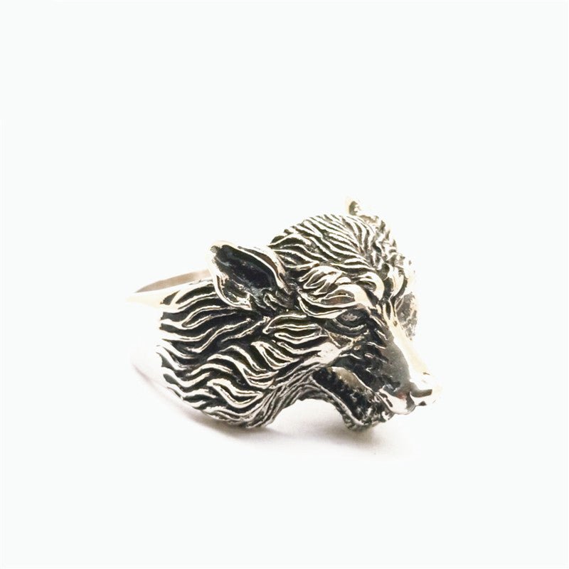 Fenrir Shadowflame Wolf Head - The Nevermore Gothic Norse Ring Stainless Steel – Unique Gothic Jewelry by Nevermore Lifestyle & Tech | 10number