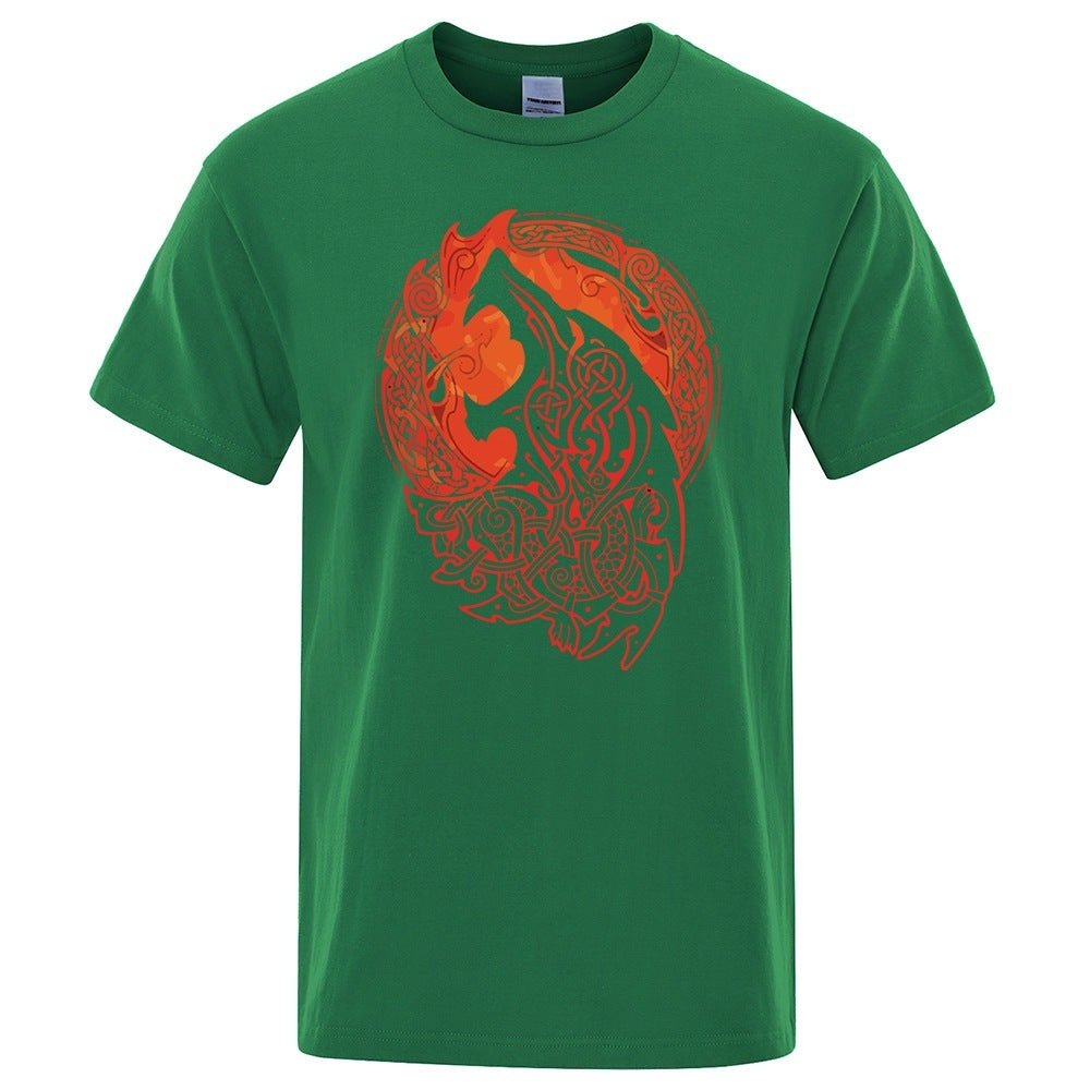 Fenrir Wolf - The Nevermore Gothic T-Shirt Norse Mythology Vikings – Unique Gothic Fashion by Nevermore Lifestyle & Tech | L Green