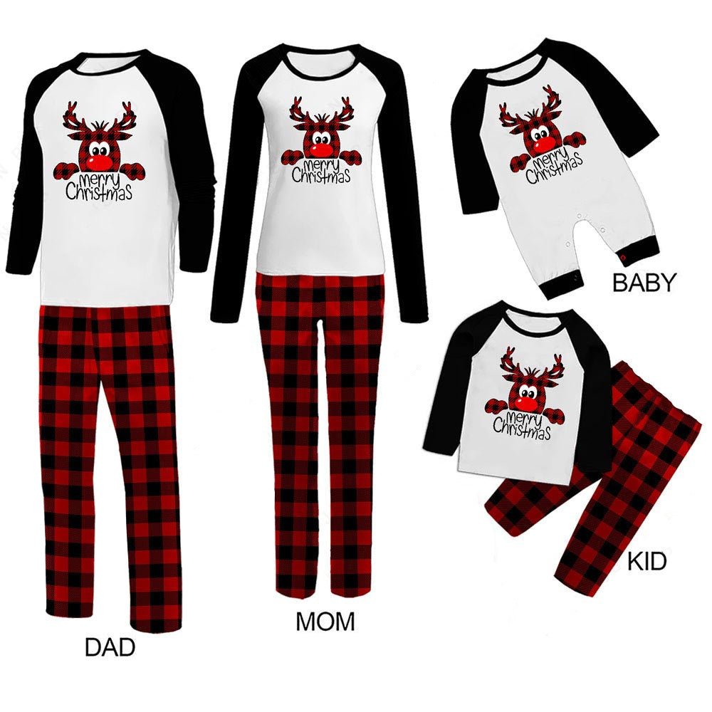 FestiveNight - Family Cotton Xmas Pajamas by The Nevermore – Unique Clothing by Nevermore Lifestyle & Tech | Child 10T Black and white