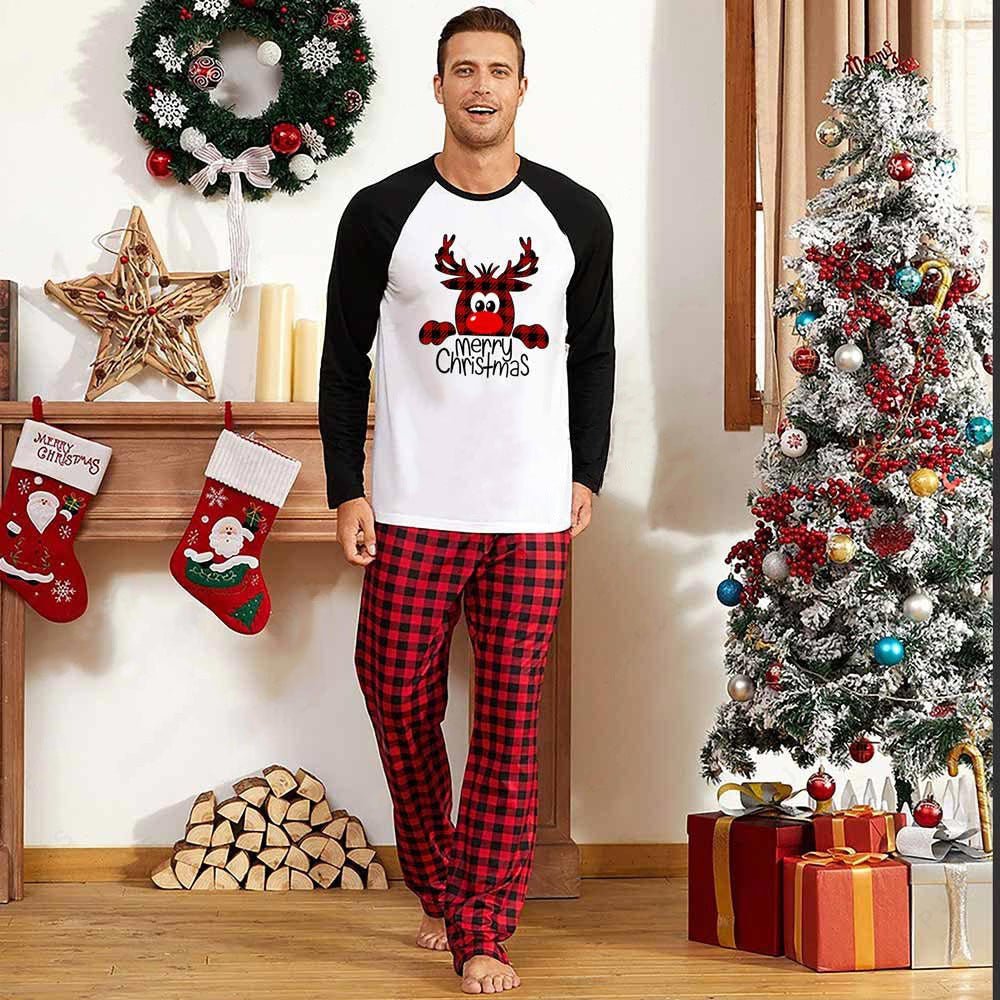 FestiveNight - Family Cotton Xmas Pajamas by The Nevermore – Unique Clothing by Nevermore Lifestyle & Tech | Child 10T Black and white