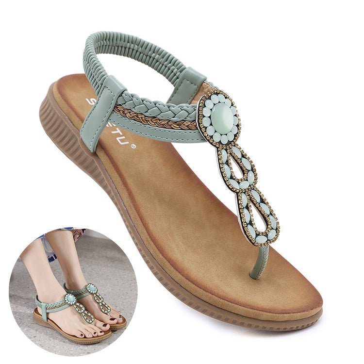Fizzypop - Boho Weave Sandals by The Nevermore – Unique Boho Style by Nevermore Lifestyle & Tech | Size36 Apricot