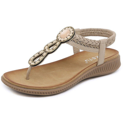 Fizzypop - Boho Weave Sandals by The Nevermore – Unique Boho Style by Nevermore Lifestyle & Tech | Size36 Apricot