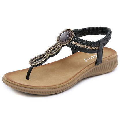 Fizzypop - Boho Weave Sandals by The Nevermore – Unique Boho Style by Nevermore Lifestyle & Tech | Size36 Black