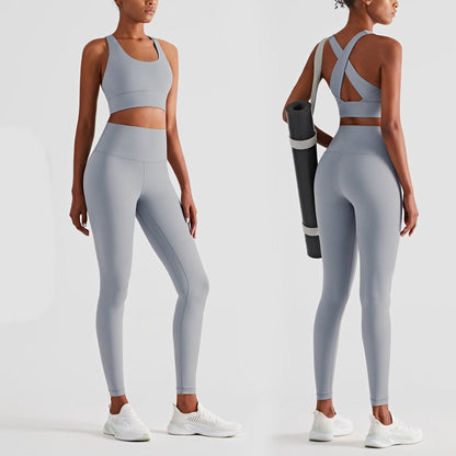 High-waist Buttocks Fitness Pants Beauty Back Yoga Bra