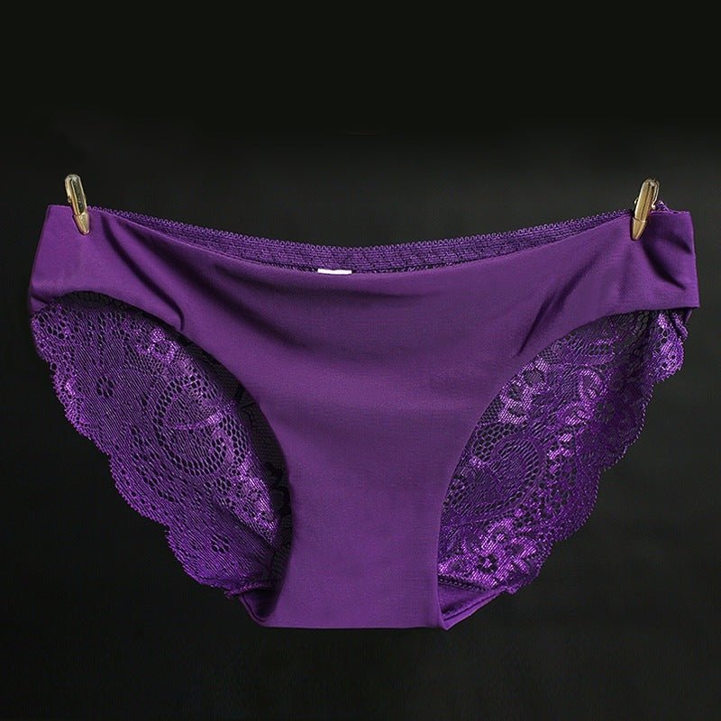 Flutterby Sparkle - The Nevermore Lingerie Sexy Mesh Lace Underwear low waist brief – Unique Underwear for Women by Nevermore Lifestyle & Tech | L Aristocratic Purple