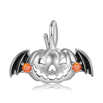 Flying Pumpkin - Gothic Silver Pendant by The Nevermore – Unique Gothic Pendants by Nevermore Lifestyle & Tech | PNC0113