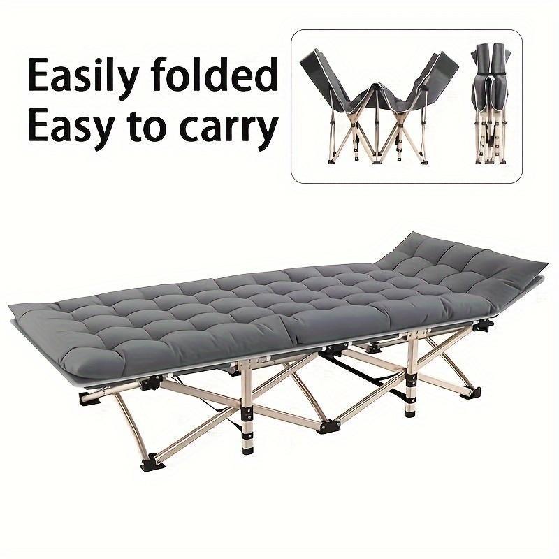 FoldEase - Gray Foldable Camping Bed by The Nevermore