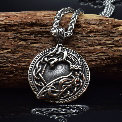 Frederick Dreadfrost - Gothic Pendant Necklace by The Nevermore – Unique Gothic Jewelry by Nevermore Lifestyle & Tech | Pendantnecklace Steel color