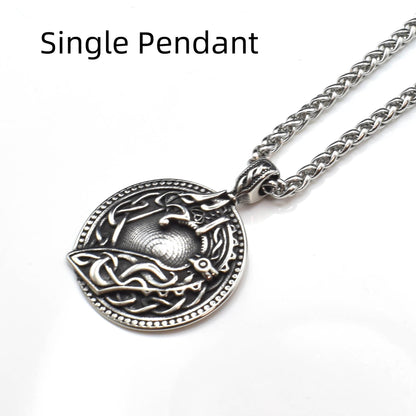 Frederick Dreadfrost - Gothic Pendant Necklace by The Nevermore – Unique Gothic Jewelry by Nevermore Lifestyle & Tech | Single Pendant Steel color